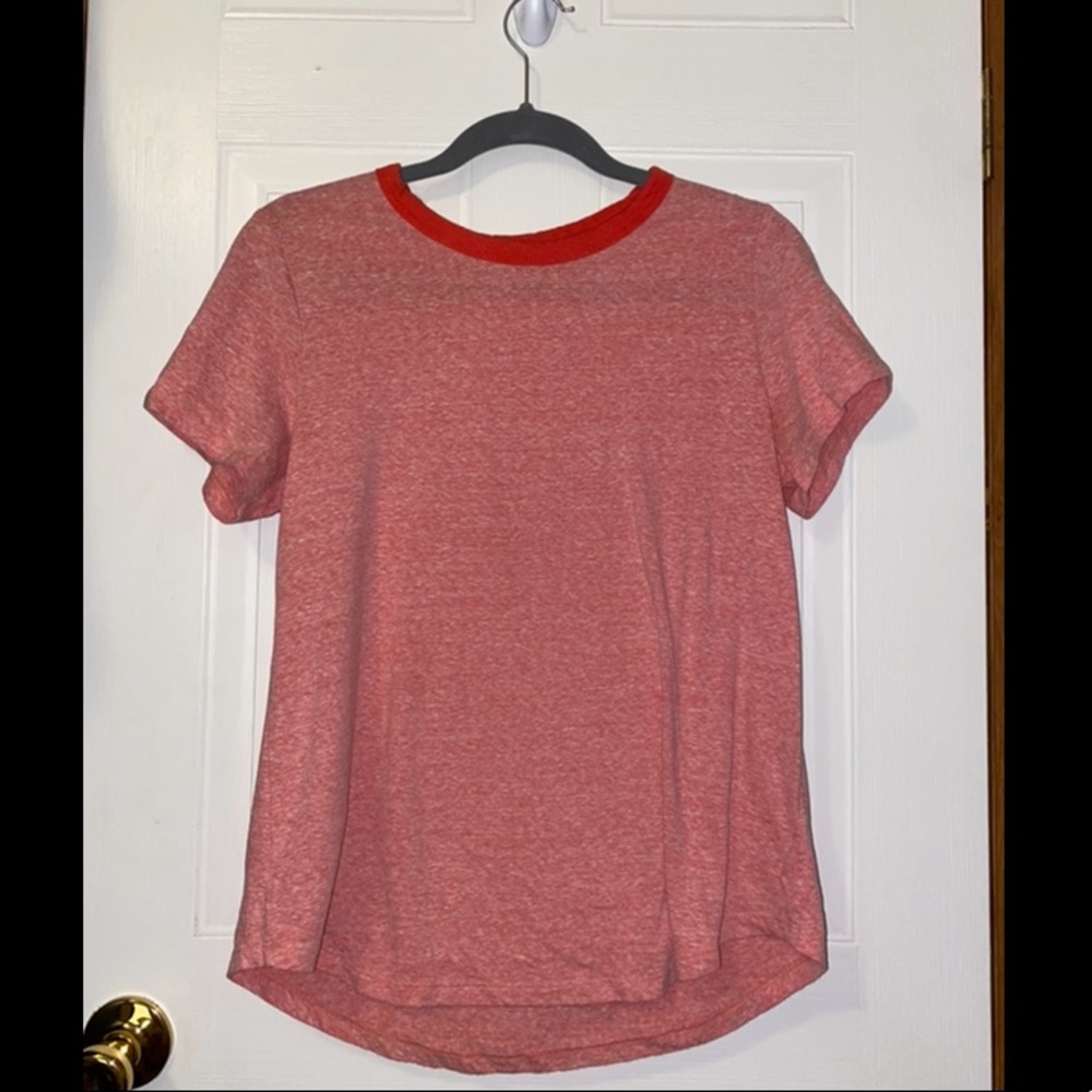 OLD navy SZ M, Gently Worn Red Swoop Neck